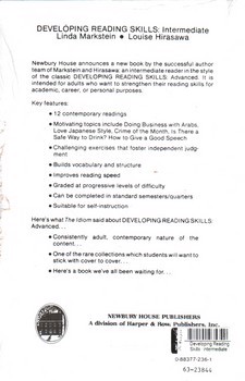 تصویر کتاب Developing Reading Skills ( intermediate )