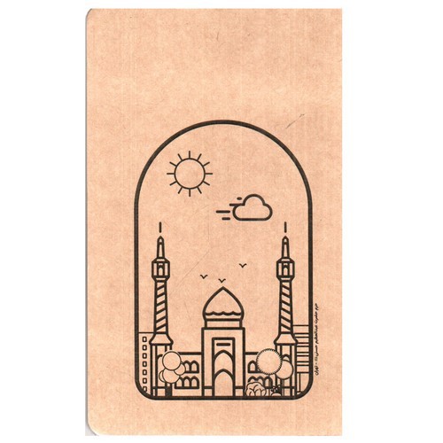 تصویر دفتر رقعی سری گذران جلد کرافت (کد 8)