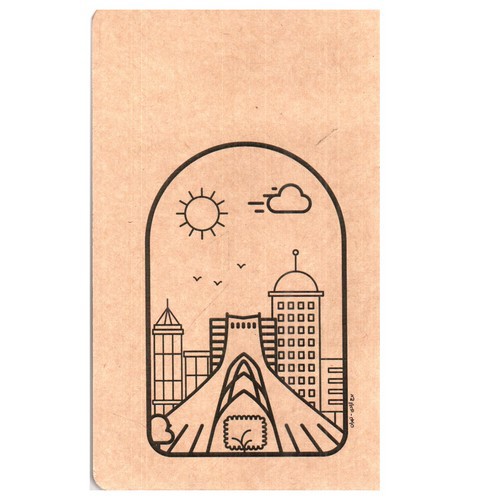 تصویر دفتر رقعی سری گذران جلد کرافت (کد 10)