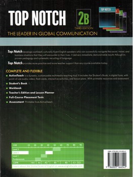 تصویر کتاب TOP NOTCH 2B (third edition)(with workbook‭)