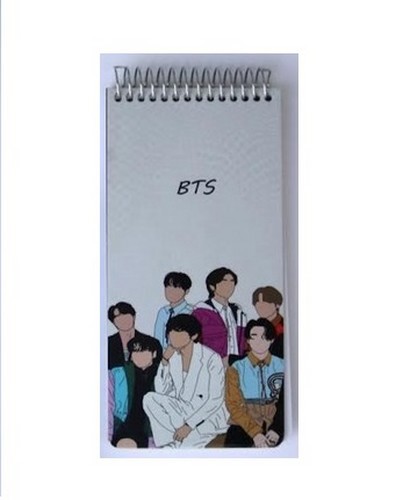 تصویر دفترچه یادداشت پالتویی سری BTS (کد 1)