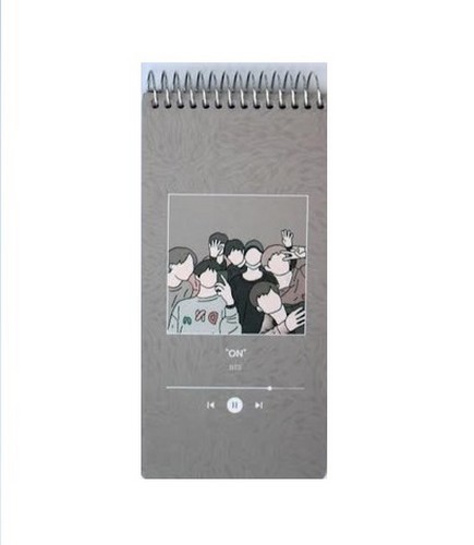 تصویر دفترچه یادداشت پالتویی سری BTS (کد 4)