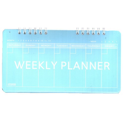 تصویر پلنر هفتگی (Weekly Planner) آبی