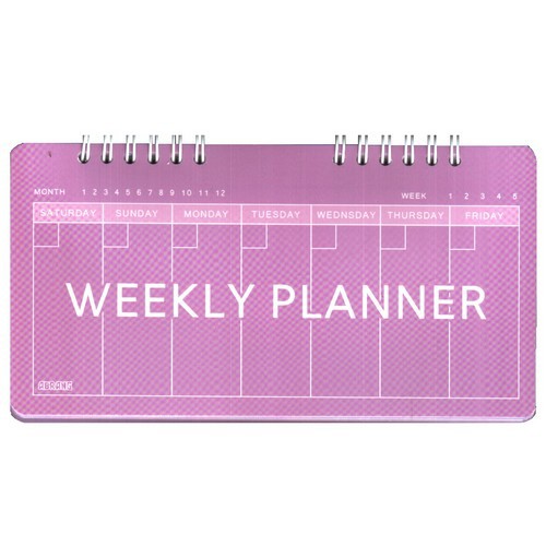 تصویر پلنر هفتگی (Weekly Planner) بنفش
