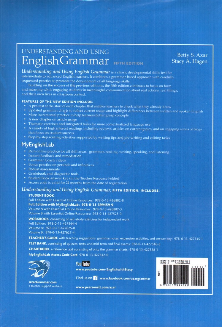 تصویر کتاب نیو انگلیش گرامر  (بتی آذر) (Understanding And Using English Grammar) (Fifth Edition)