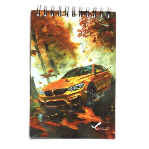 تصویر دفترچه یادداشت 10*15 سیمی فانتزی Car (کد 1)