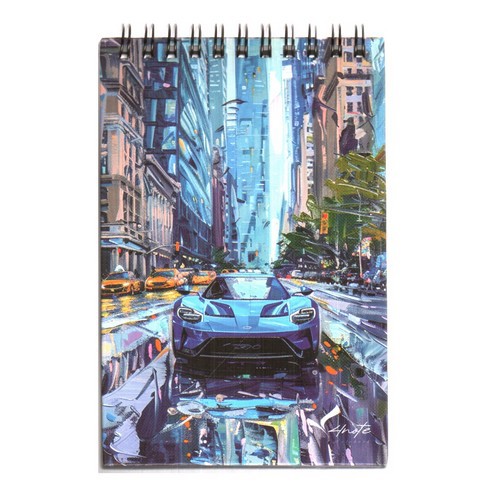 تصویر دفترچه یادداشت 10*15 سیمی فانتزی Car (کد 2)