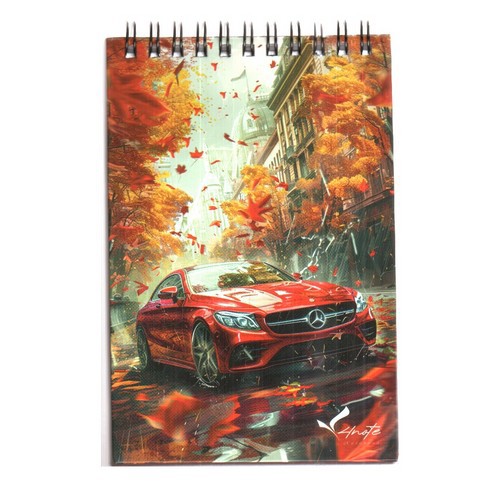تصویر دفترچه یادداشت 10*15 سیمی فانتزی Car (کد 3)
