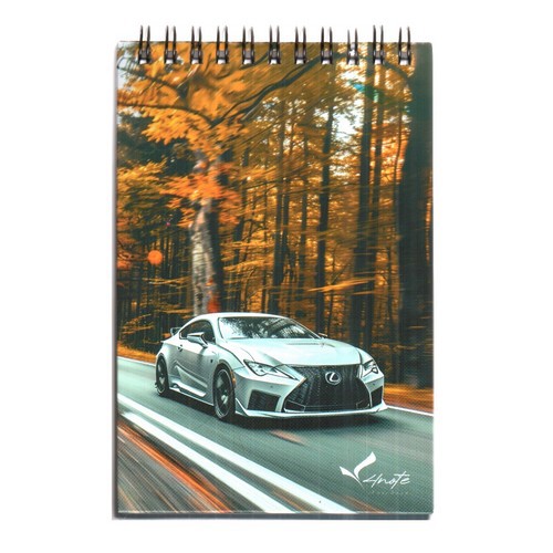 تصویر دفترچه یادداشت 10*15 سیمی فانتزی Car (کد 4)