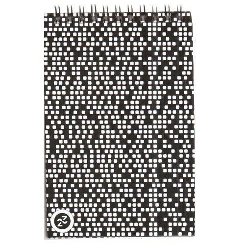 تصویر دفترچه یادداشت 15*10 Black And White (کد 1)