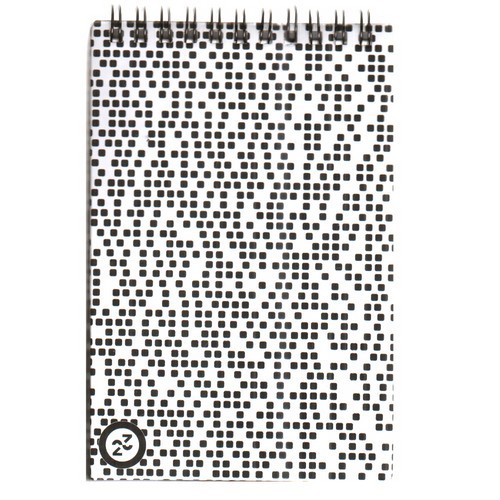 تصویر دفترچه یادداشت 15*10 Black And White (کد 1)