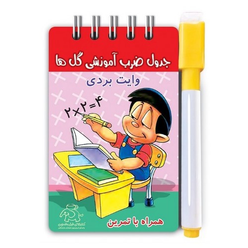 تصویر جدول ضرب آموزشی گل ها (وایت بردی)