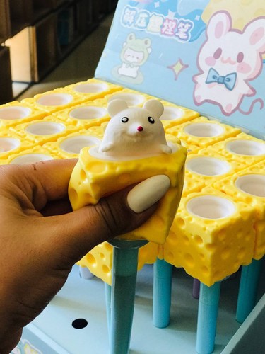 تصویر روان نویس فشاری فانتزی موش کد 2381 (آبی)