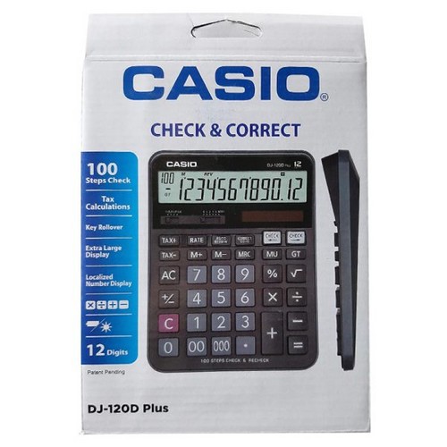 تصویر ماشین حساب کاسیو کد DJ- 120-D PLUS