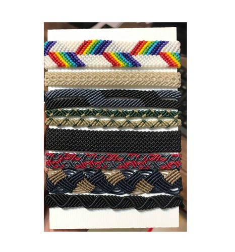 تصویر دستبند بافت پهن