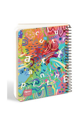 تصویر دفتر 200 برگ سیمی جلد سخت فانتزی الیپون (2493257)