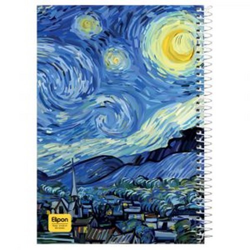 تصویر دفتر 100 برگ رحلی سیمی فانتزی جلد سخت (کد 2451456)