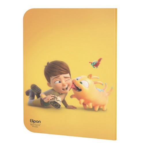 تصویر دفتر 40 برگ تک خط فانتزی شومیز الیپون (کد 2921302)