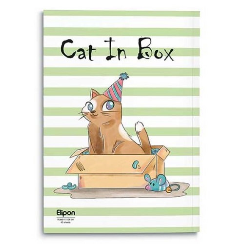 تصویر دفتر 40 برگ تک خط فانتزی شومیز الیپون (کد 2921216)