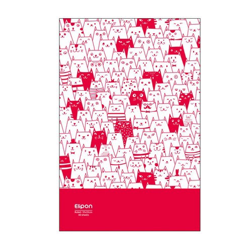 تصویر دفتر 40 برگ خط دار شومیز کلاسیک شومیز الیپون (کد 2101588)