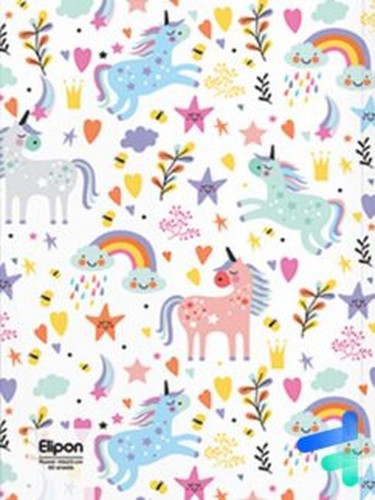 تصویر دفتر 60 برگ خط دار وزیری شومیز فانتزی شومیز الیپون (کد 2201218)