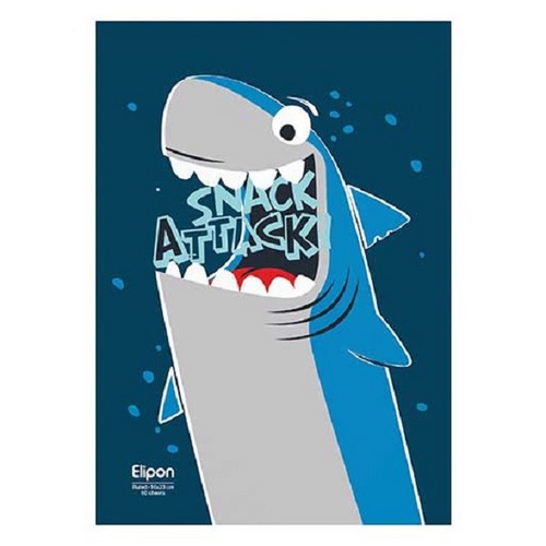 تصویر دفتر 60 برگ خط دار وزیری شومیز فانتزی شومیز الیپون (کد 2201243)