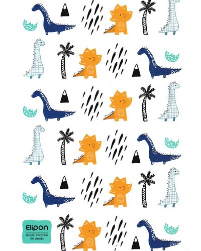 تصویر دفتر 60 برگ خط دار شومیز کلاسیک شومیز الیپون (کد 2151532)