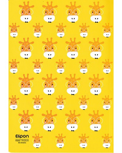 تصویر دفتر 60 برگ خط دار شومیز کلاسیک شومیز الیپون (کد 2151531)