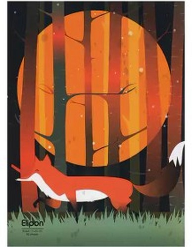 تصویر دفتر 60 برگ خط دار شومیز کلاسیک شومیز الیپون (کد 2151234)