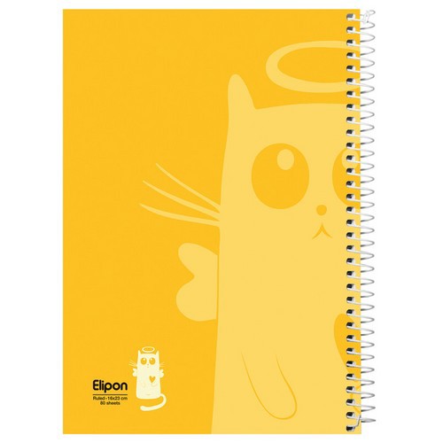 تصویر دفتر 80 برگ خط دار سیمی فانتزی شومیز الیپون (کد 2332241)