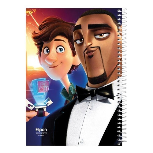 تصویر دفتر 80 برگ خط دار سیمی کارتونی جلد نرم (2322352)