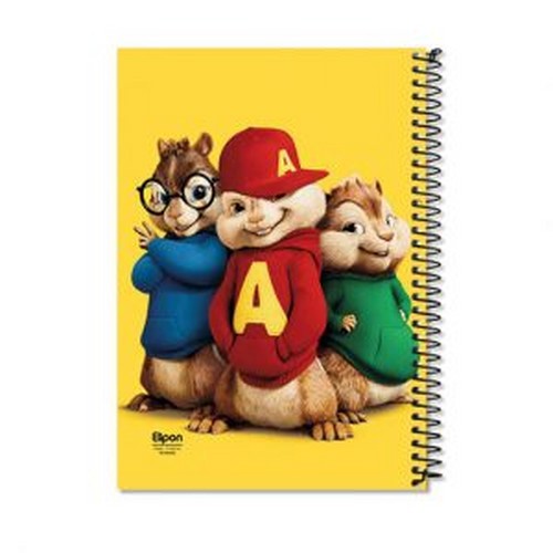 تصویر دفتر 40 برگ خط دار سیمی کلاسیک شومیز الیپون (کد 2121523)