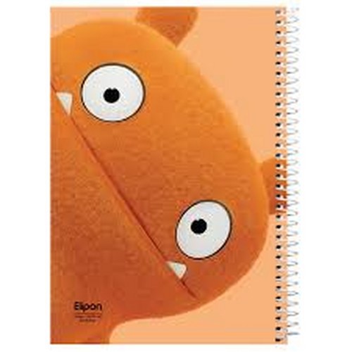 تصویر دفتر 60 برگ خط دار سیمی کارتونی جلد نرم (کد 2221313)