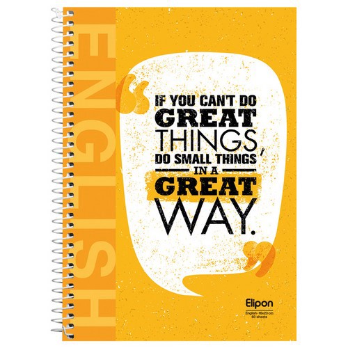 تصویر دفتر 60 برگ دو خط سیمی فانتزی شومیز الیپون (کد 2594612)