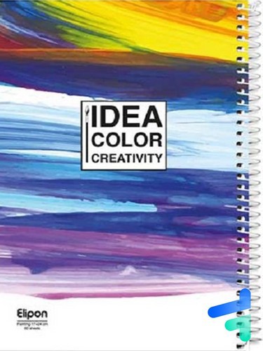 تصویر دفتر 60 برگ سیمی نقاشی فانتزی شومیز الیپون (کد 2551311)