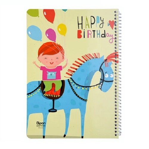 تصویر دفتر 60 برگ سیمی نقاشی فانتزی شومیز الیپون (کد 2551579)