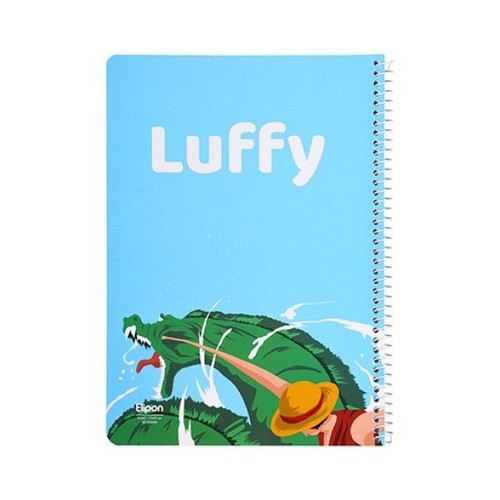 تصویر دفتر 60 برگ خط دار سیمی کلاسیک شومیز الیپون (کد 2211539)