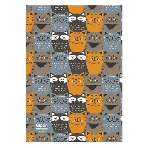 تصویر دفتر 60 برگ خط دار شومیز کلاسیک شومیز الیپون (کد 2151235)