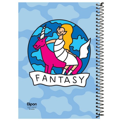 تصویر دفتر 60 برگ وزیری سیمی فانتزی مجلد الیپون (کد 2271321)