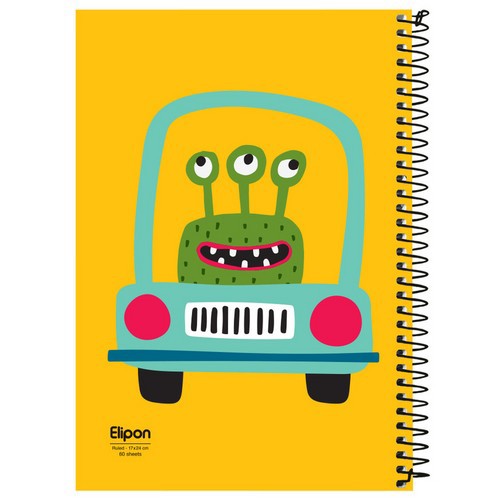 تصویر دفتر 60 برگ وزیری سیمی فانتزی مجلد الیپون (کد 2272354)