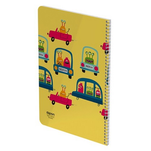 تصویر دفتر 60 برگ وزیری سیمی فانتزی مجلد الیپون (کد 2271207)