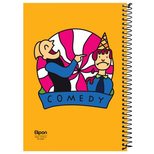 تصویر دفتر 60 برگ وزیری سیمی فانتزی مجلد الیپون (کد 2271325)