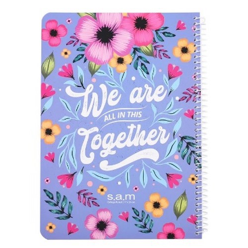 تصویر دفتر 100 برگ فانتزی سیمی وزیری شومیز سم (کد 2)