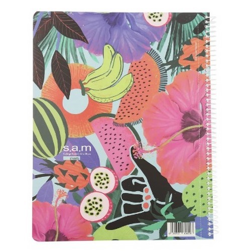 تصویر دفتر رحلی 160 برگ شومیز سیمی سم (کد 6)