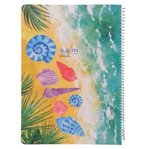 تصویر دفتر وزیری 40 برگ سیمی کلاسیک سم (طرح 7)