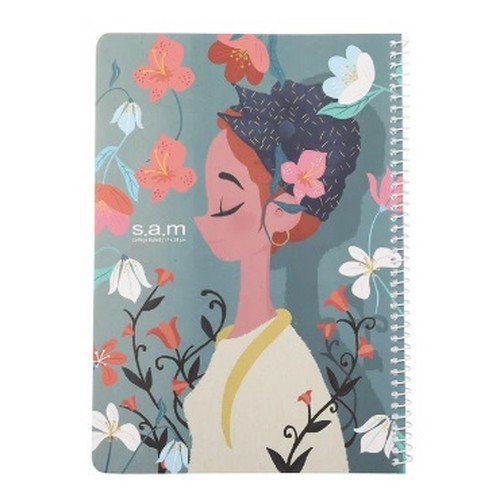 تصویر دفتر وزیری 40 برگ سیمی کلاسیک سم (طرح 10)