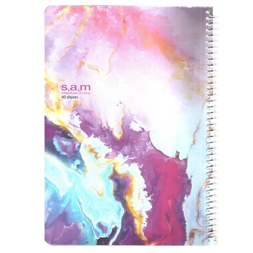 تصویر دفتر وزیری 40 برگ سیمی کلاسیک سم (طرح 16)