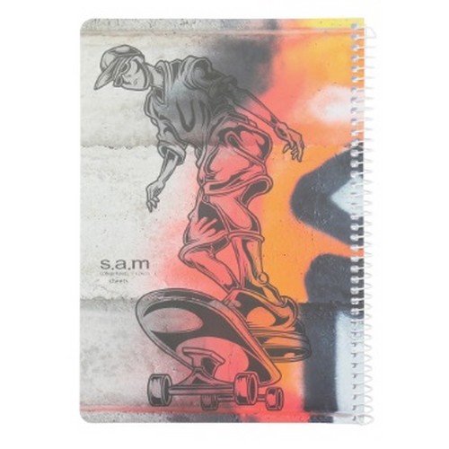 تصویر دفتر وزیری 80 برگ سیمی کلاسیک سم (طرح 5)