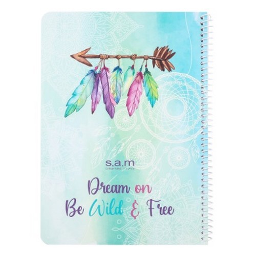 تصویر دفتر وزیری 80 برگ سیمی کلاسیک سم (طرح 6)