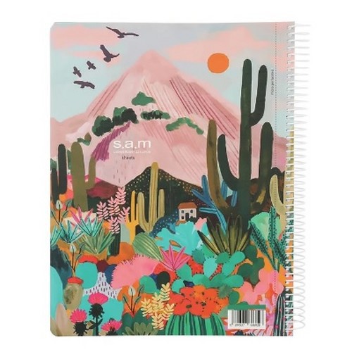 تصویر دفتر وزیری 80 برگ سیمی کلاسیک سم (طرح 10)